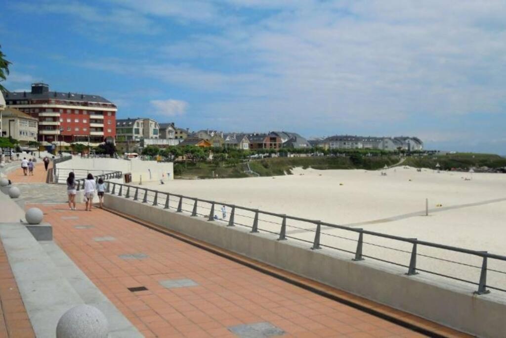 Apartamento Playa A Rapadoira Con Terraza Foz Esterno foto