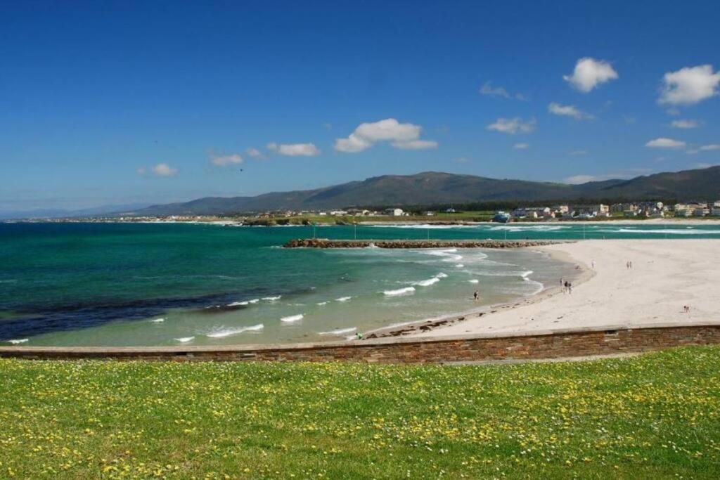 Apartamento Playa A Rapadoira Con Terraza Foz Esterno foto