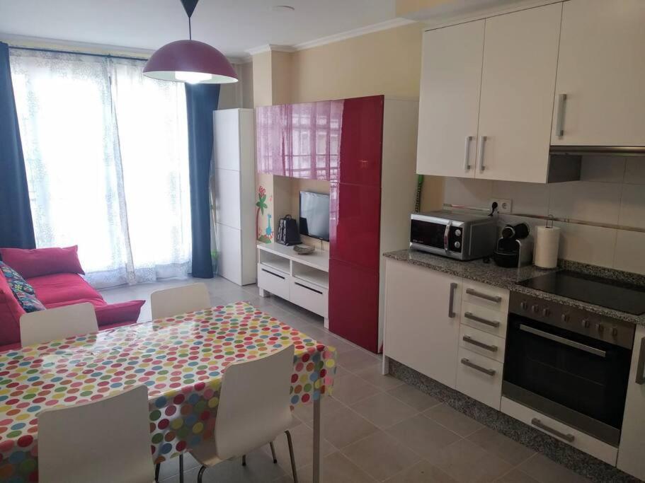 Apartamento Playa A Rapadoira Con Terraza Foz Esterno foto
